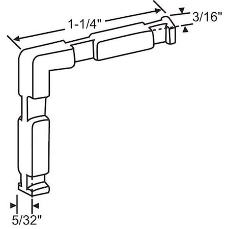 Strybuc CORNER KEY, DIE CAST 46-66